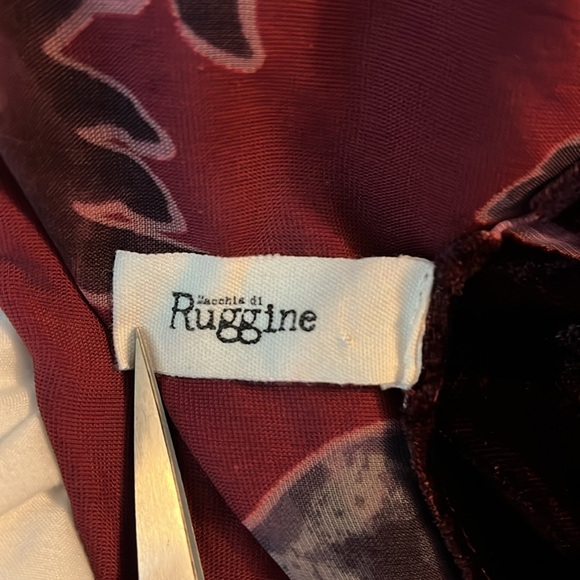 Floral Velvet Kimono in Purple and Orange - Picture 4 of 4